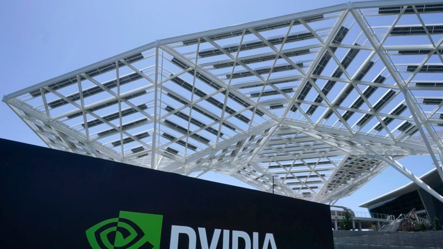 Das Nvidia-Bürogebäude in Santa Clara im US-Bundesstaat Kalifornien. Foto: Jeff Chiu/AP